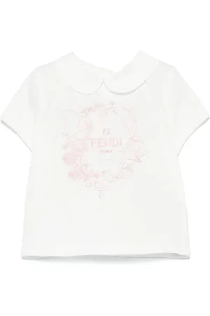 Fendi Camiseta con logo bordado