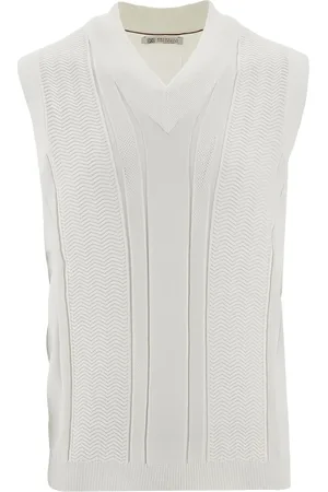 Brunello Cucinelli Camiseta de tirantes de algodón