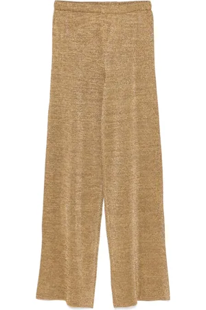 Roberto Collina Pantalones con detalle de lúrex