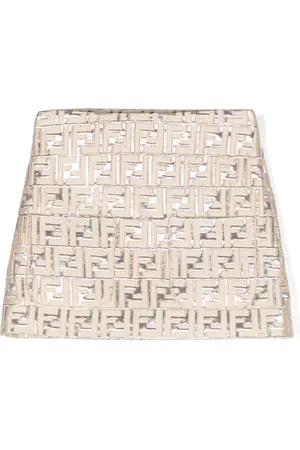 Fendi Falda FF con efecto brocado