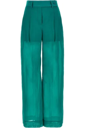Alberta Ferretti Pantalones traslúcidos