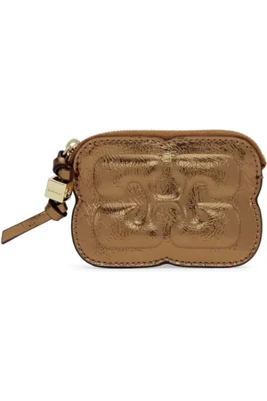 Ganni Cartera Bou con efecto metalizado