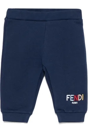 Fendi Pantalones de chándal con logo bordado