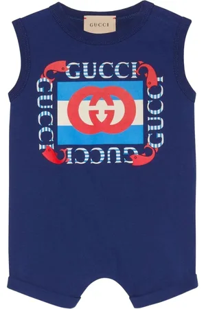 Gucci Pelele sin mangas con logo estampado