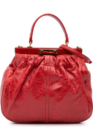 Miu Miu Bolso satchel de piel de napa con asa en la parte superior 2010