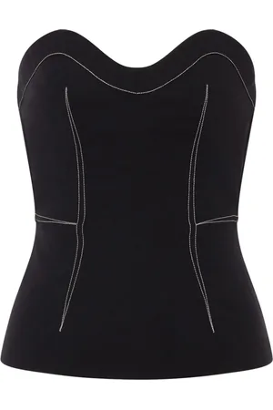 Serafini Top con costura en contraste