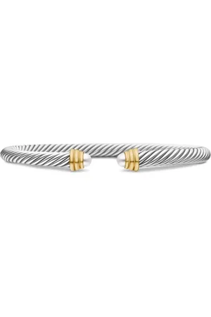 David Yurman Pulsera Classic Cable de 5 mm en oro amarillo de 14 ct y plata de ley