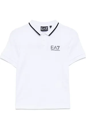 EA7 Polo con logo estampado
