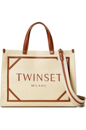 Twin-Set Bolso shopper con logo estampado