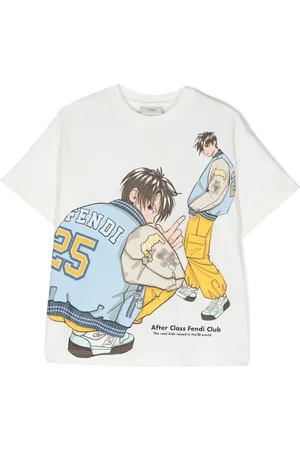 Fendi Camiseta con dibujo estampado