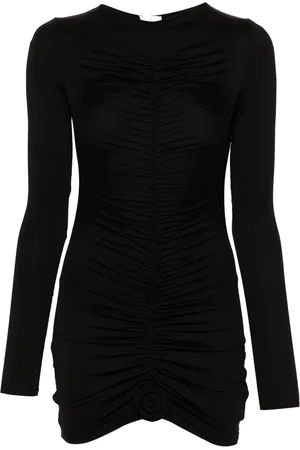 LA REVECHE Vestido corto Lillibet drapeado