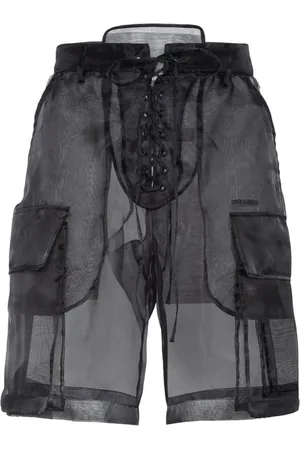 Dsquared2 Bermudas cargo semitranslúcidas