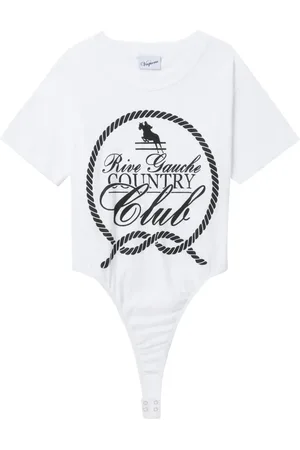Vaquera Camiseta ajustada de algodón
