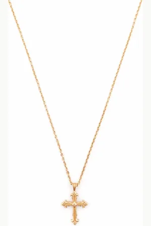 EMANUELE BICOCCHI Collar con colgante Fleury Cross