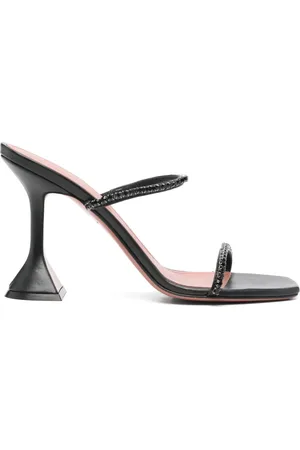 Amina Muaddi Mules Gilda con tacón de 90 mm