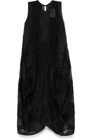UMA WANG Vestido midi acampanado