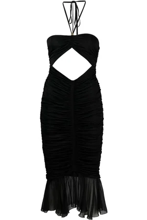 BLUMARINE Vestido midi con abertura