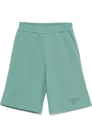 Fendi Bermudas de tejido jersey y vellón