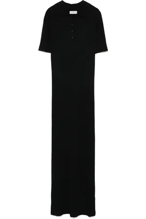 LE KASHA Vestido largo de canalé