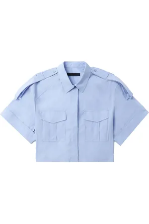 JUUN.J Camisa corta con charreteras oversize