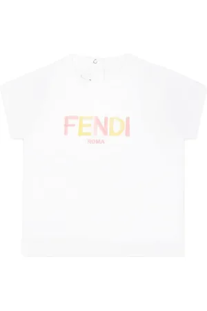 Fendi Camiseta con logo bordado