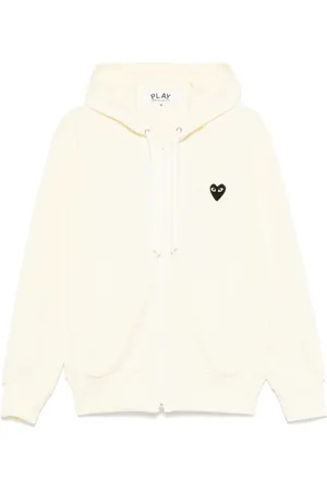 Comme des Garçons Sudadera con capucha y corazón estampado