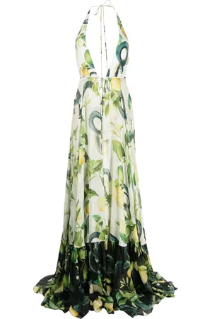 Roberto Cavalli Vestido con estampado floral
