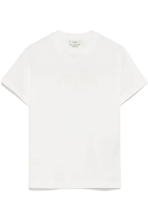 Fendi Camiseta con logo bordado