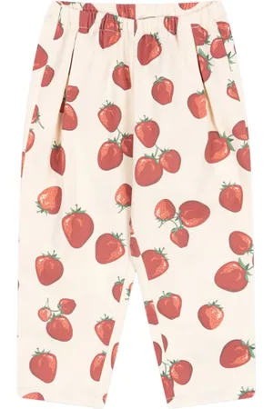 Konges Sløjd Pantalones con fresas estampadas