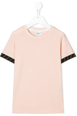 Fendi Camiseta con ribete del logo