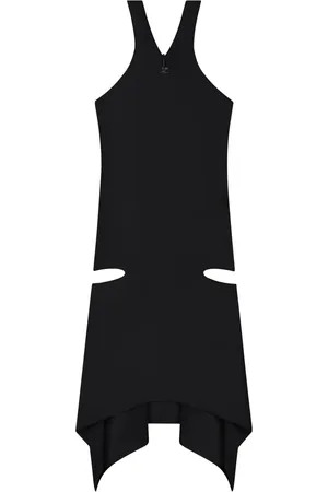 Courrèges Vestido corto con tiras cruzadas