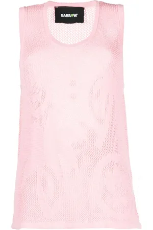 BARROW Top de punto de intarsia con palmeras