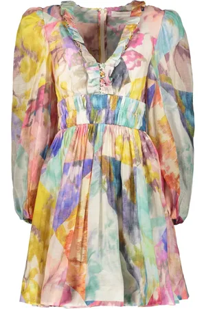 ZIMMERMANN Vestido corto con estampado tie-dye