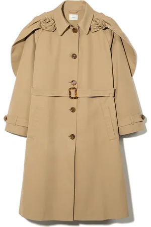 Fendi Gabardina con aplique de rosa