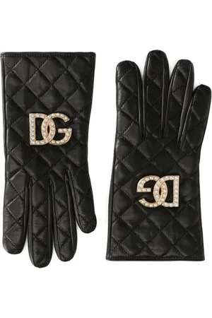 Dolce & Gabbana Guantes acolchados con logo DG