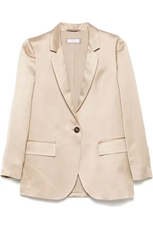 PESERICO SIGN Blazer de satén con botones