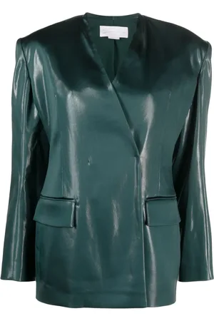 GENNY Blazer asimétrico con cuello en V