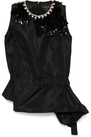 BIYAN Top con apliques en el cuello