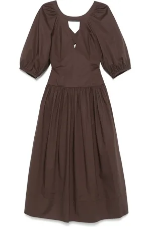 Twin-Set Vestido midi de popelina