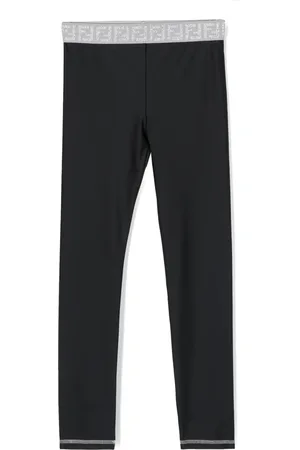 Fendi Leggins con logo en la cinturilla