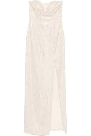 Roland Mouret Vestido largo con apliques de diamante