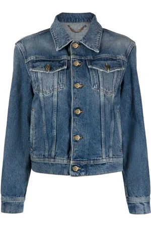 Golden Goose Chaqueta vaquera con parche del logo
