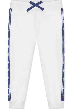Dolce & Gabbana Pantalones de chándal con franjas del logo DG