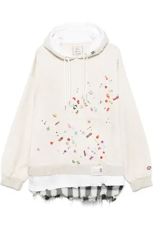 Maison Mihara Yasuhiro Sudadera con capucha y diseño de capas