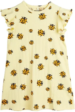 Mini Rodini Vestido con estampado Ladybugs