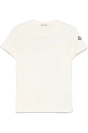 Moncler Camiseta de algodón con logo bordado