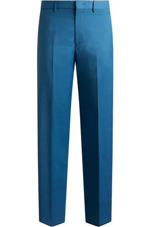 Etro Pantalones rectos de lana
