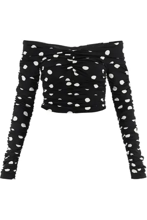 MAGDA BUTRYM Top corto con lunares estampados