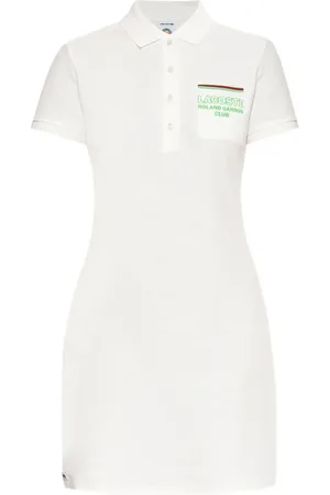 Lacoste Vestido corto con logo bordado