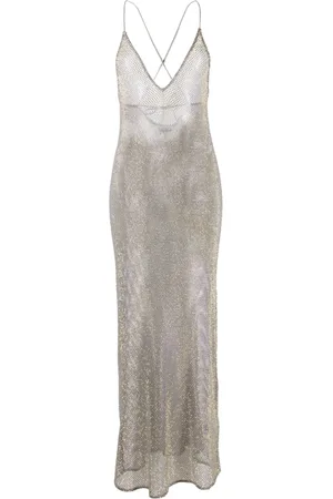 Ganni Vestido con detalles de cristal